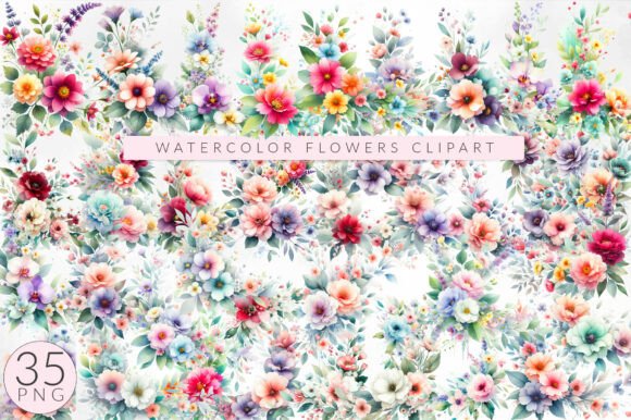 Download Watercolor Floral Clipart,  Floral Frame - Floral clipart Collection