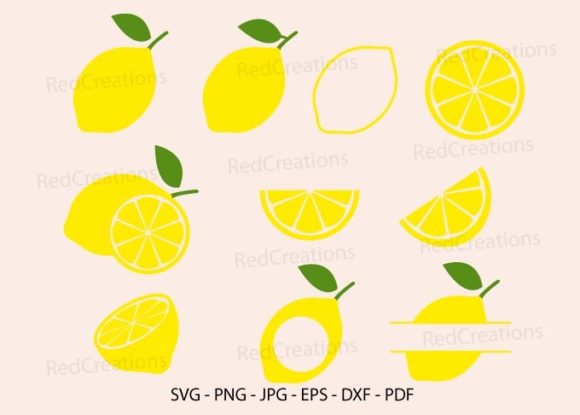 Download Lemon SVG Bundle, Summer, Lemon Slice - Svg Collection