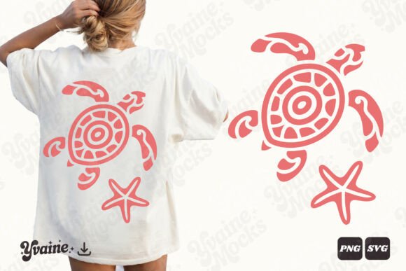 Download Boho Sea Turtle Coastal Summer PNG SVG - Svg Collection