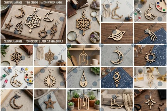 Download Celestial Earrings SVG Mega Bundle - Svg Collection