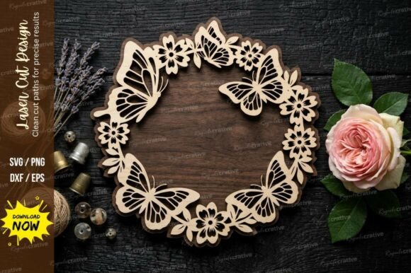 Download Leaf Wreath Frame Laser Cut Svg Cutting - Svg Collection
