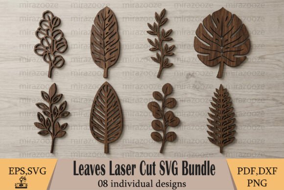 Download Leaves Laser Cut SVG Bundle - Svg Collection