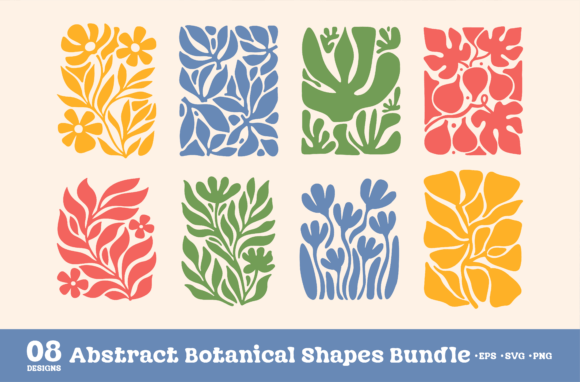 Download Abstract Botanical Shapes SVG Bundle - Svg Collection
