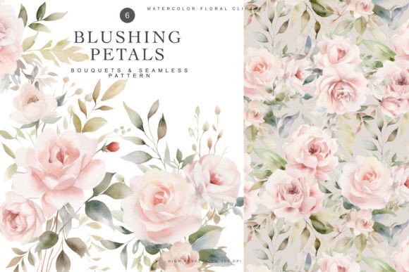 Download Watercolor Floral Clipart &amp; Pattern - Floral clipart Collection