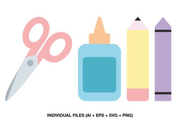 Download School Supplies Clipart SVG PNG - Svg Collection