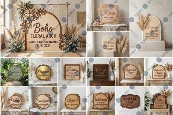 Download Wedding Welcome Signs SVG Mega Bundle - Svg Collection