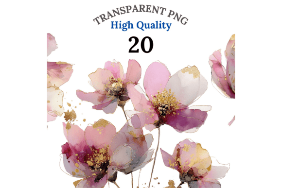 Download 20 Abstract Watercolor Floral Clipart - Floral clipart Collection