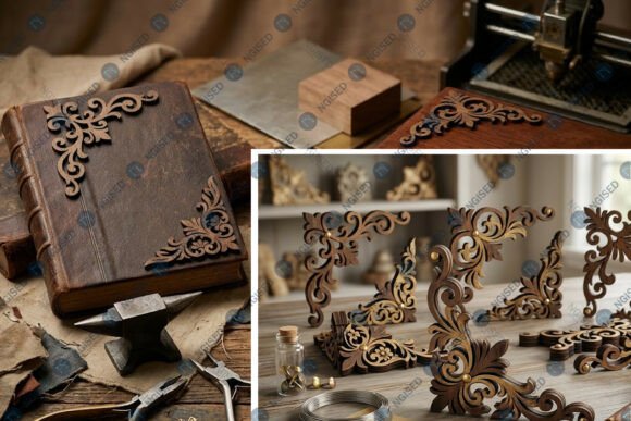 Download Laser Cut Royal Floral Corner SVG Bundle - Svg Collection