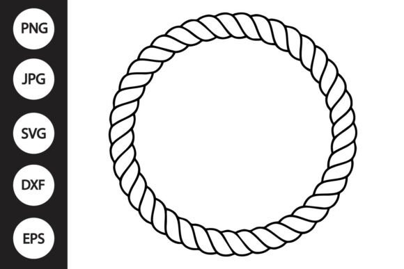Download Rope Circle Frame SVG - Svg Collection