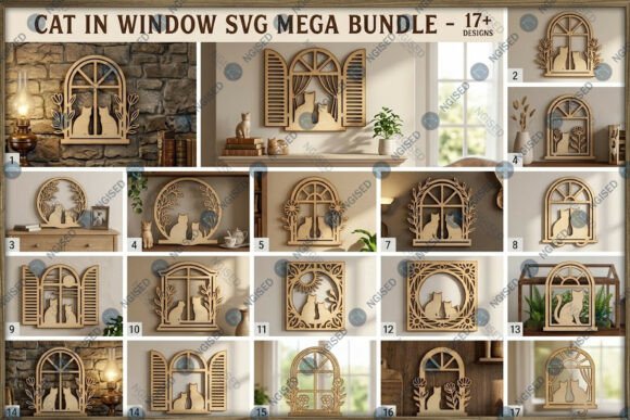 Download Cat in Window SVG Mega Bundle - Svg Collection