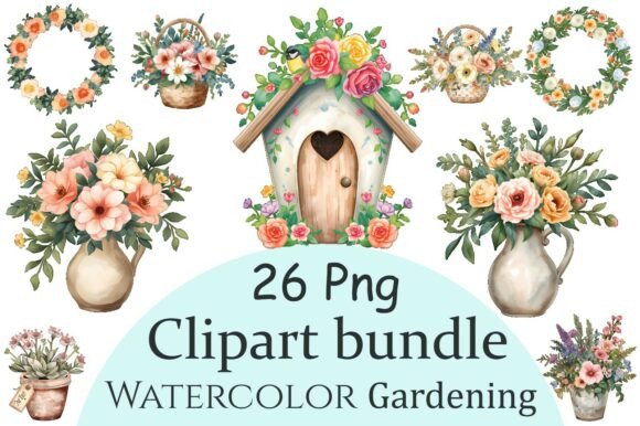 Download Watercolor Floral Clipart Bundle - Floral clipart Collection