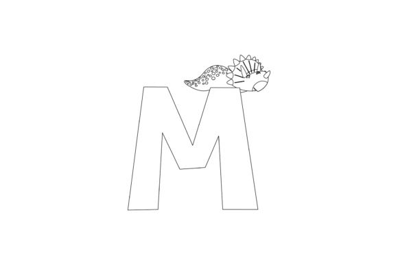 Download Dinosaur Alphabet Graphic Coloring Page - Alphabet graphic Collection