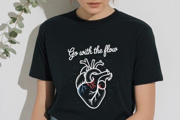 Download Go with the Flow, Line Art Heart SVG - Svg Collection