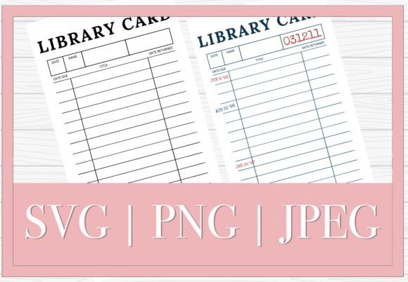 Download Coquette Vibe Library Card Book Art SVG - Svg Collection