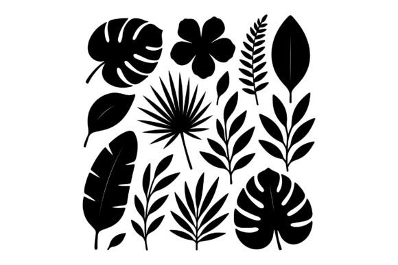 Download Jungle SVG - Tropical Floral Leaves - Svg Collection