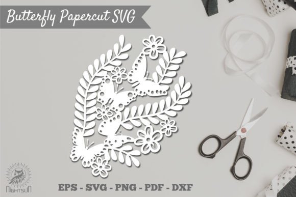 Download Floral Butterfly Papercut Cricut SVG - Svg Collection