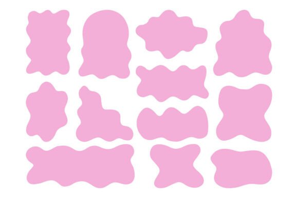 Download Pink Blob Shapes Set Feminine SVG Pack - Svg Collection