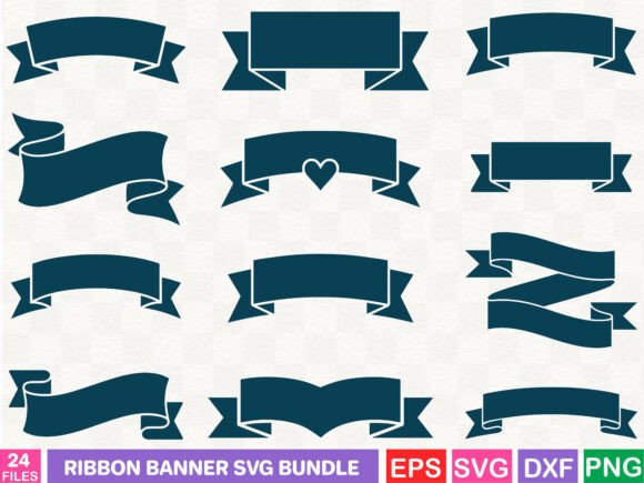 Download Ribbon Banner SVG Bundle - Svg Collection